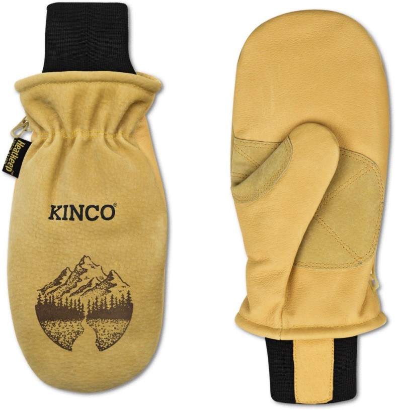 Tan Kinco Lined Heavy-Duty Premium Grain And Suede Pigskin Mittens REi Co-op IE