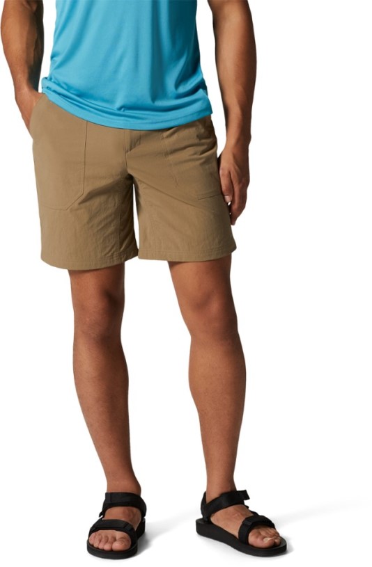 REi Co-op IE Mountain Hardwear Stryder Belted Shorts Men Trail Dust