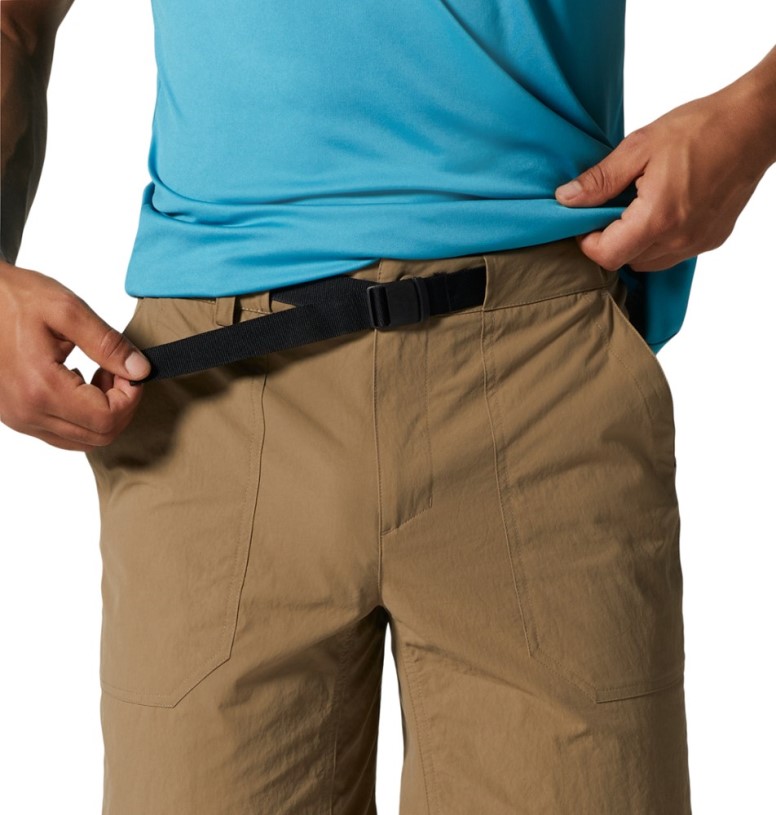 REi Co-op IE Mountain Hardwear Stryder Belted Shorts Men Trail Dust