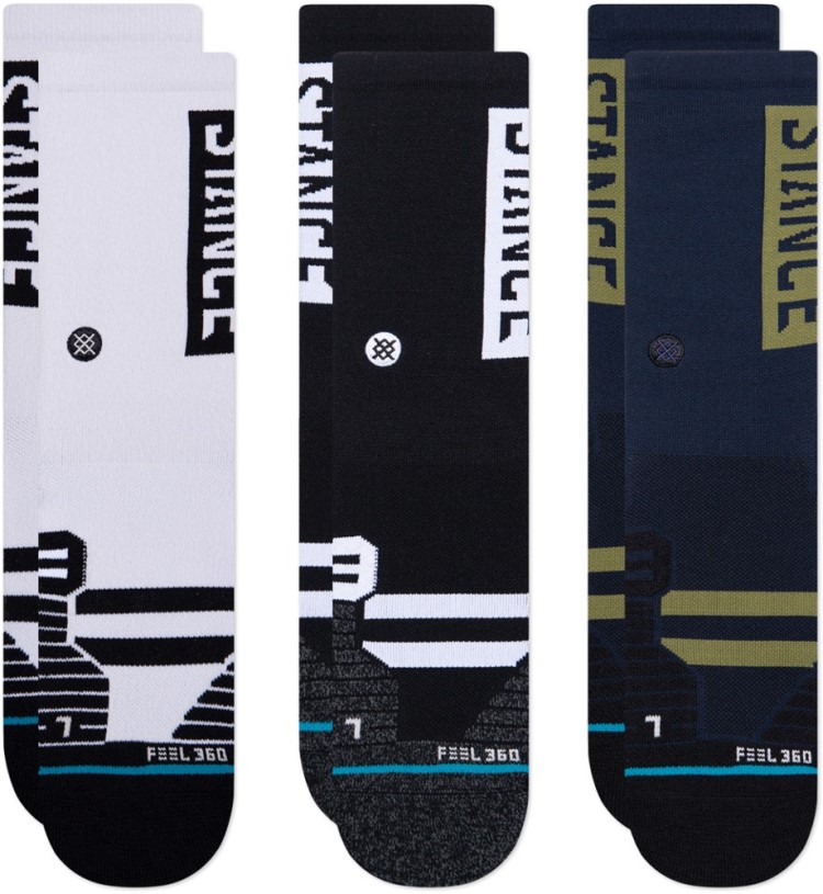 Multi REi Co-op IE Stance Boyd Mid Crew Socks 3 Pairs