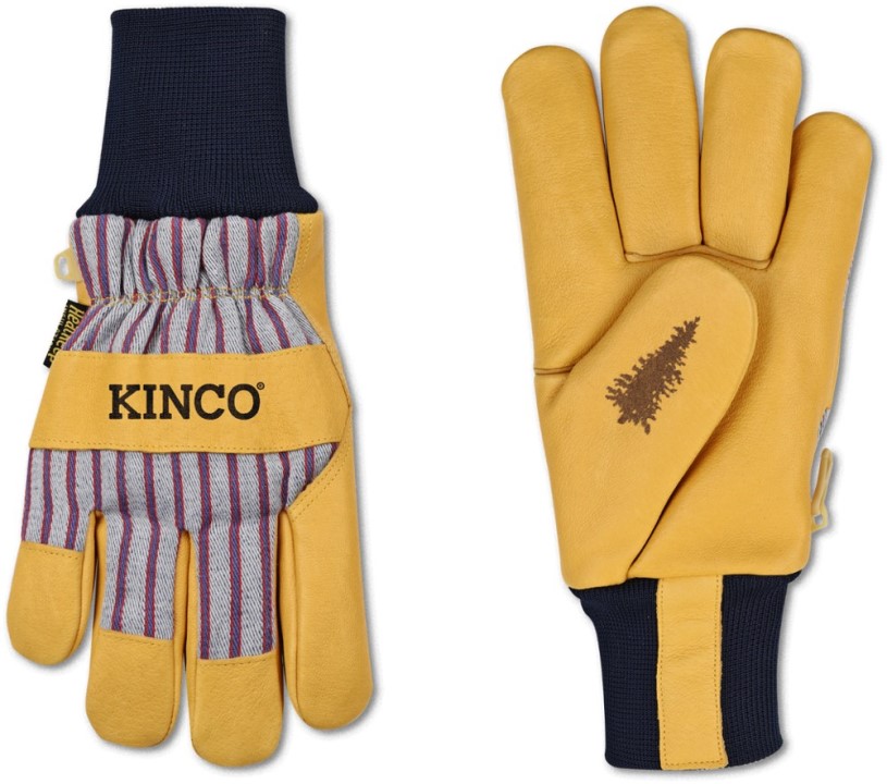 REi Co-op IE Kinco Lined Premium Grain Pigskin Palm Gloves With Knit Wrists Tan