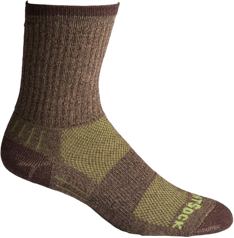 Wrightsock Silver Escape Crew Socks REi Co-op IE Cargo Khaki Twist