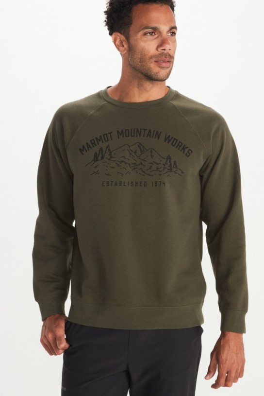 Marmot Mountain Works Crew Sweatshirt Men REi Co-op IE Nori