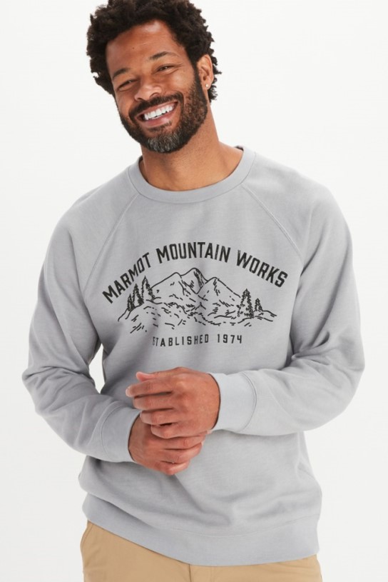 Marmot Mountain Works Crew Sweatshirt Men Sleet REi Co-op IE