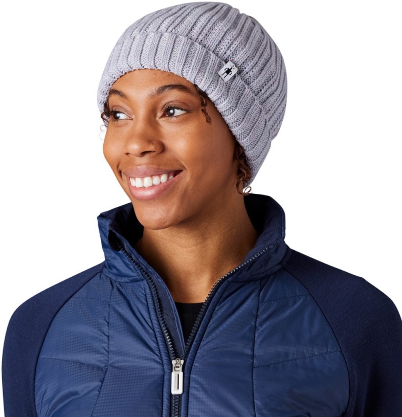 REi Co-op IE Purple Eclipse Smartwool Rib Hat
