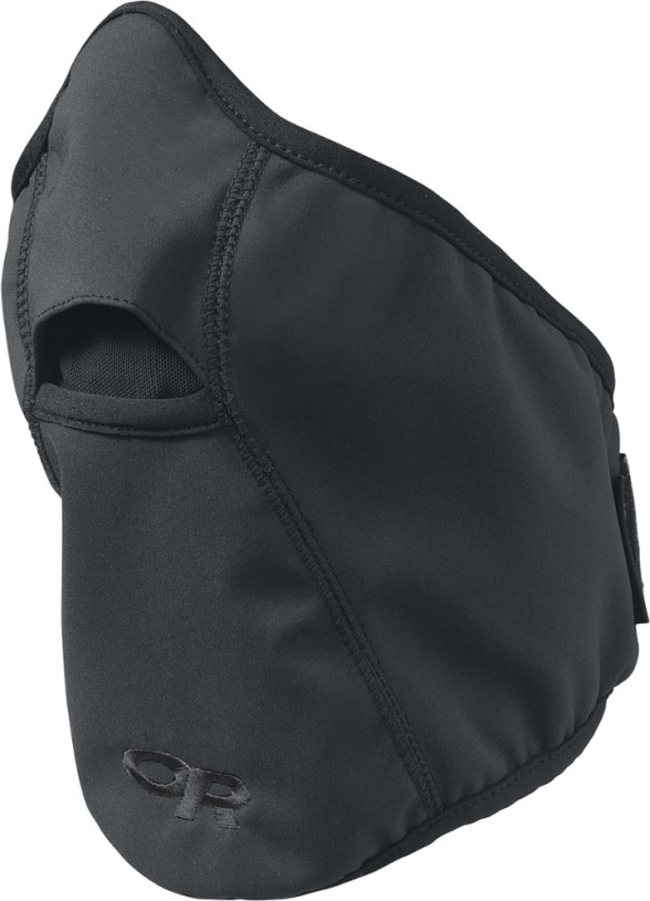 Black REi Co-op IE Outdoor Research Stormtracker Gore-Tex Infinium Face Mask