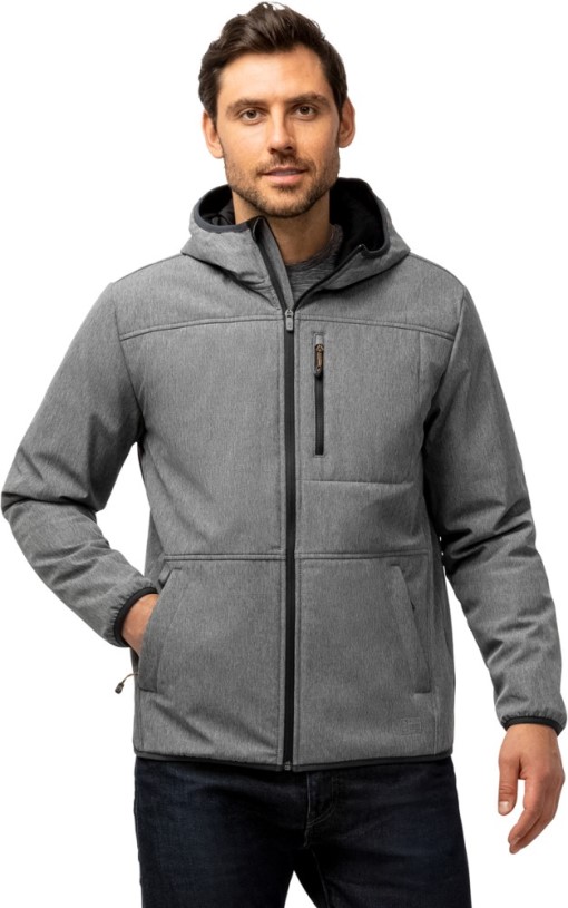 REi Co-op IE Grey Free Country Stretch Full-Zip Hoodie Jacket Men
