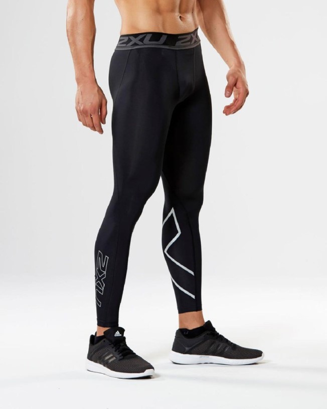 Black REi Co-op IE 2Xu Accelerate Compression Tights Men