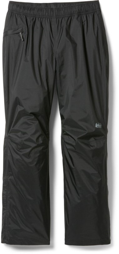 Black REi Co-op IE Essential Rain Pants Women