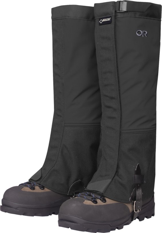 REi Co-op IE Black Outdoor Research Crocodile Gore-Tex Gaiters Women