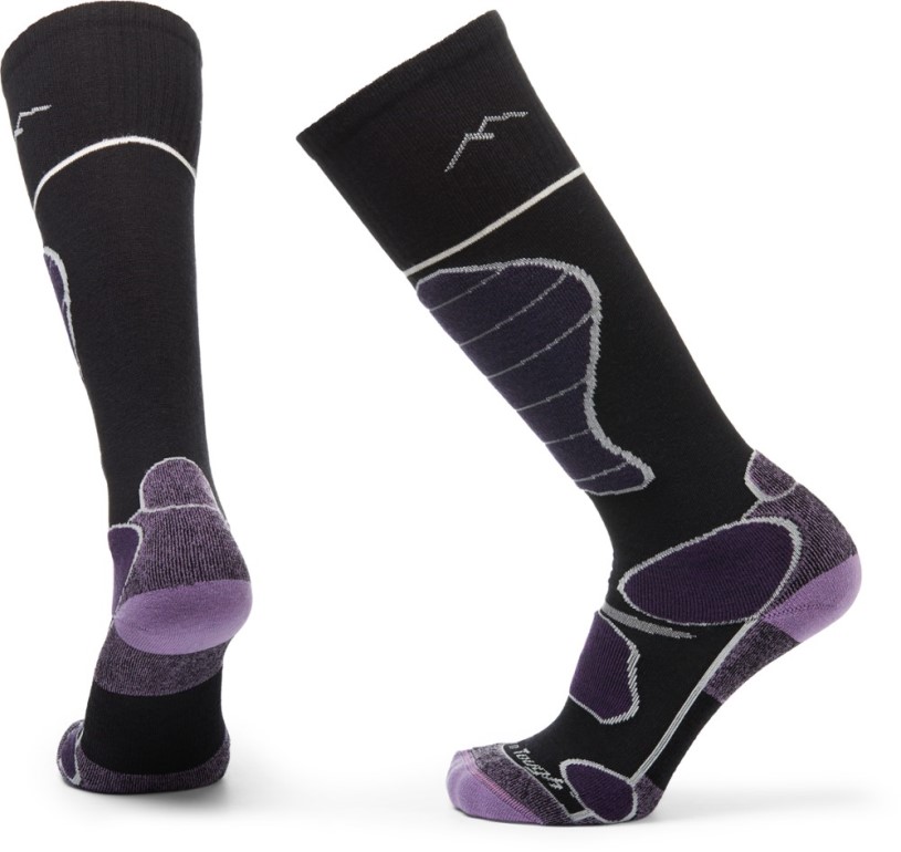 Black Darn Tough Function 5 Over-The-Calf Padded Cushion Socks Women REi Co-op IE