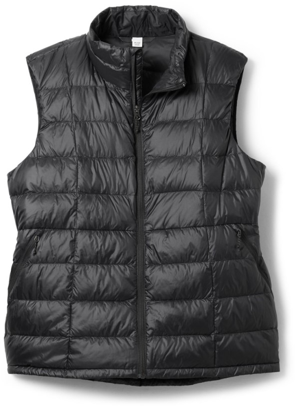 Black REi Co-op IE 650 Down Vest 2.0 Women Plus Sizes