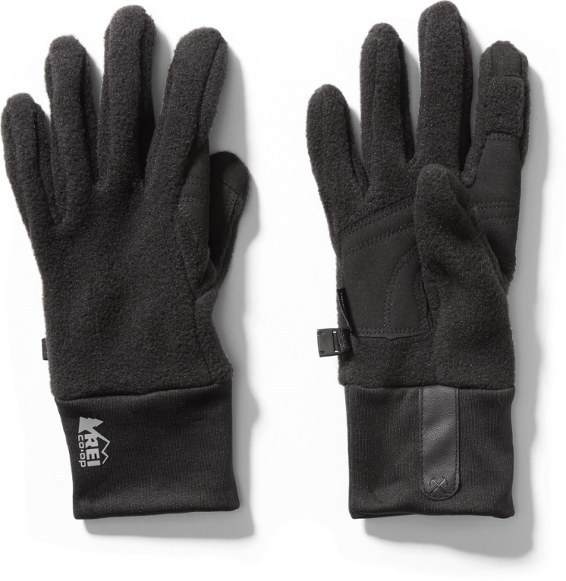 Black REi Co-op IE Fleece Gloves Women