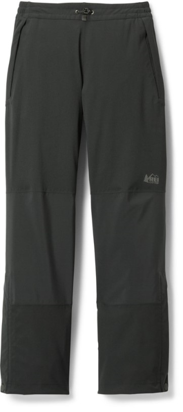 Black REi Co-op IE Talusphere 2.0 Rain Pants Women Petite Sizes