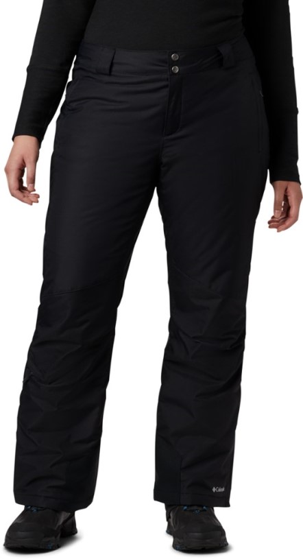 Black REi Co-op IE Columbia Bugaboo Omni-Heat Snow Pants Women Plus Sizes