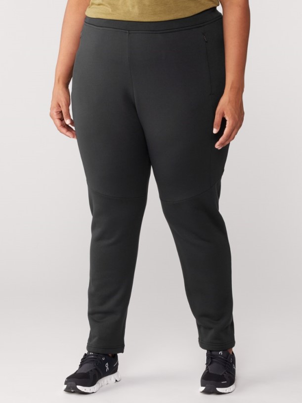 Black REi Co-op IE Hyperaxis Fleece Pants Women Plus Sizes