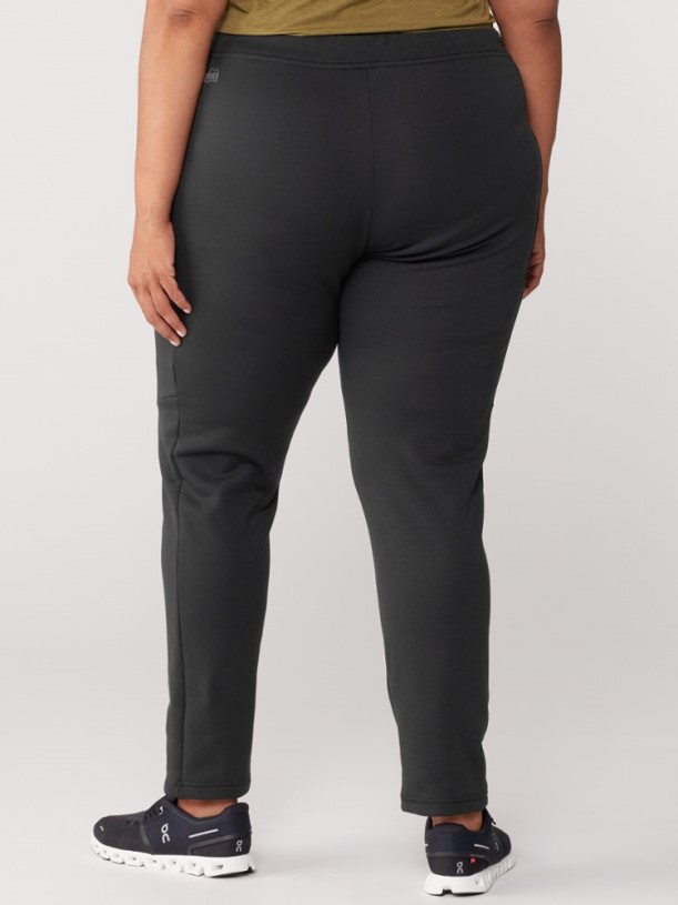 Black REi Co-op IE Hyperaxis Fleece Pants Women Plus Sizes