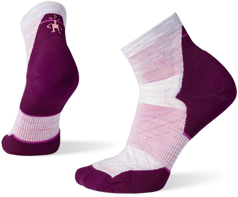 Purple Eclipse Smartwool Performance Run Targeted Cushion Ankle Socks Women REi Co-op IE