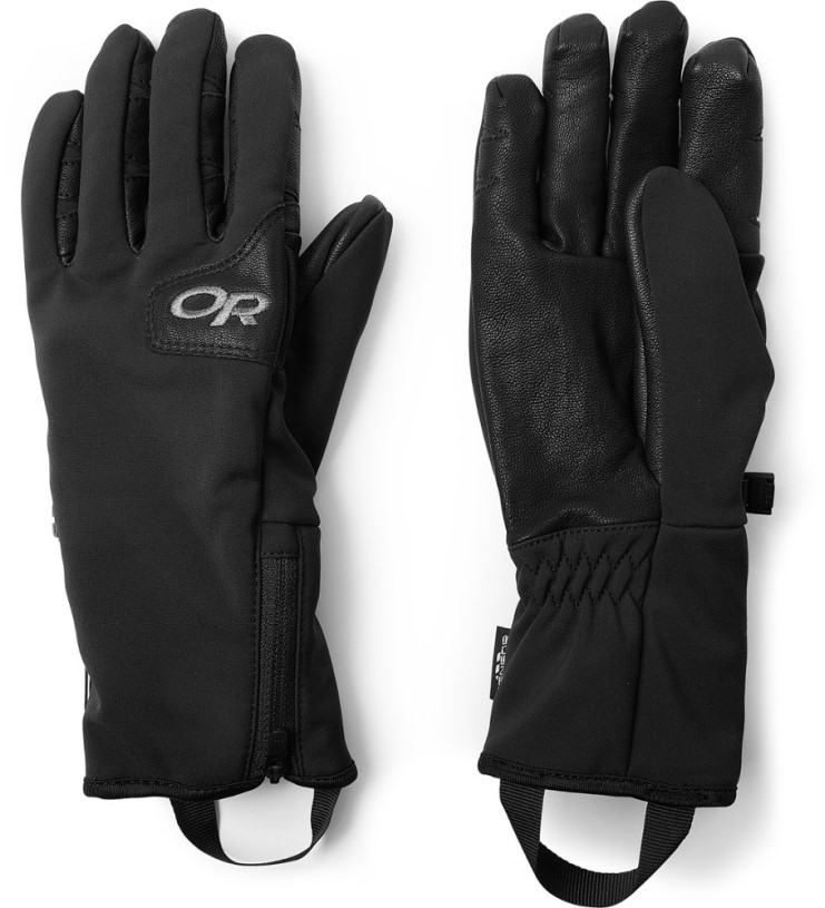REi Co-op IE Black Outdoor Research Stormtracker Sensor Gloves Women