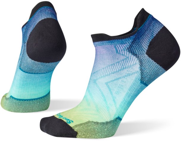 REi Co-op IE Smartwool Performance Run Zero Cushion Ombre Print Low Ankle Socks Women Capri
