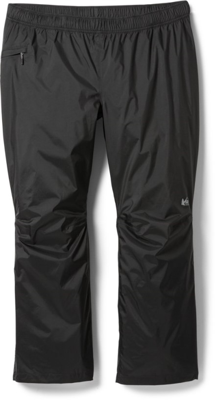Black REi Co-op IE Essential Rain Pants Women Plus Sizes