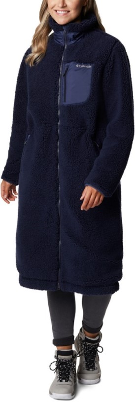 REi Co-op IE Columbia Archer Ridge Long Fleece Jacket Women Dark Nocturnal