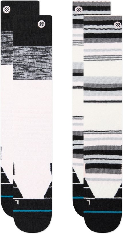 REi Co-op IE Stance Poly Snow Otc Blocked Socks Women 2 Pairs Pink