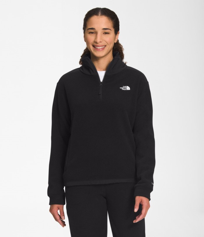 Black REi Co-op IE The North Face Alpine Polartec 200 Quarter-Zip Fleece Pullover Women