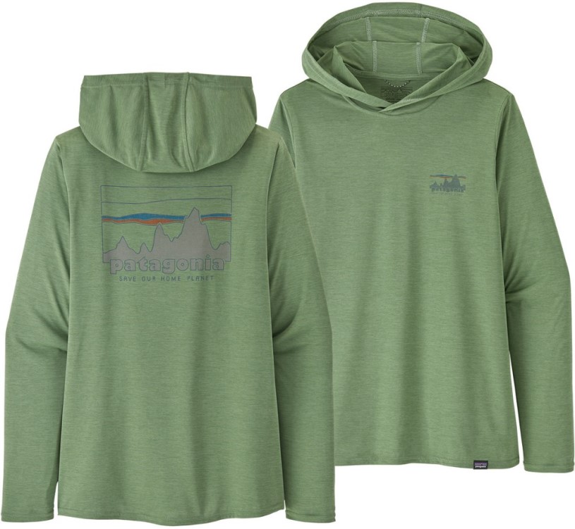 Green Patagonia Capilene Cool Daily Graphic Hoodie Women REi Co-op IE