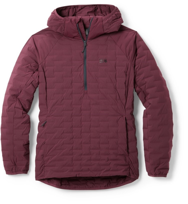 REi Co-op IE Mountain Hardwear Stretchdown Light Pullover Women Cocoa Red