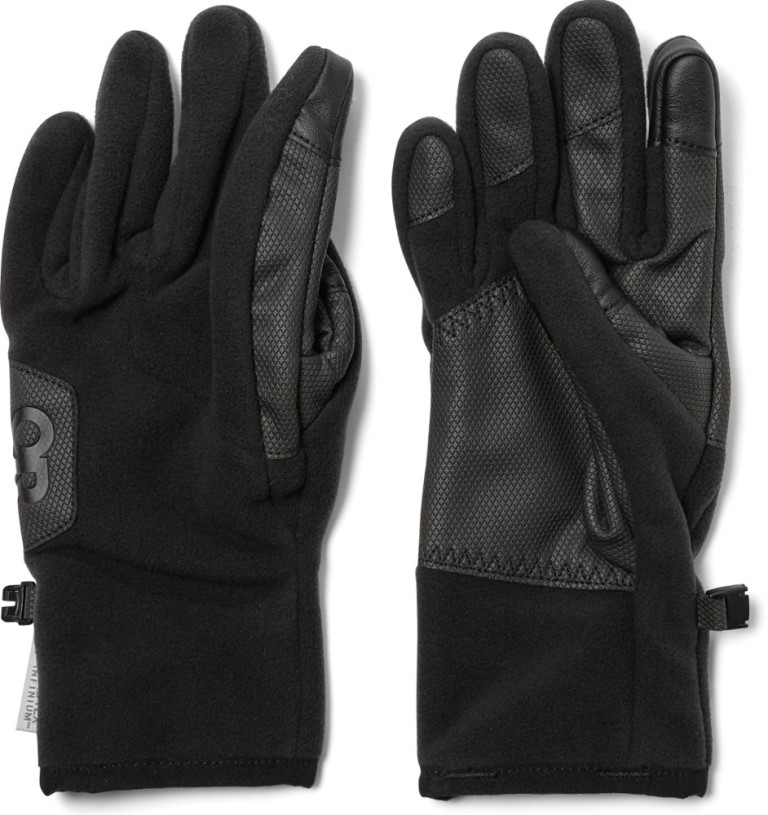 Black Outdoor Research Gripper Sensor Gloves Women REi Co-op IE