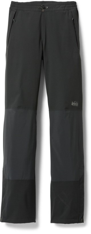 Black REi Co-op IE Talusphere 2.0 Rain Pants Women Tall Sizes