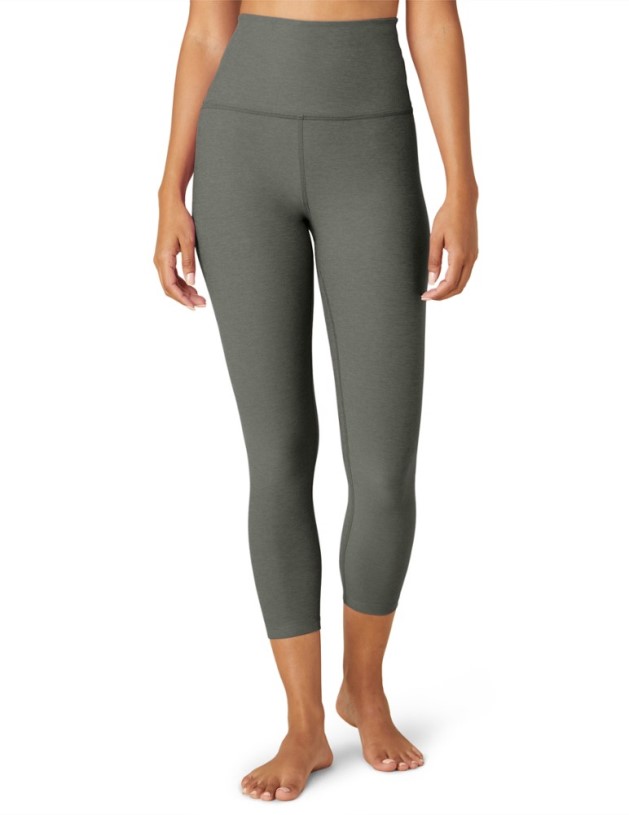Beyond Yoga Spacedye Walk And Talk High-Waisted Capri Tights Women REi Co-op IE Pewter