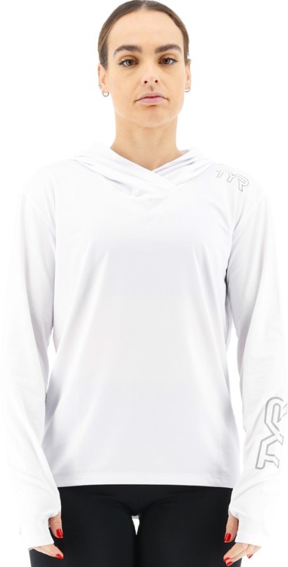 White REi Co-op IE Tyr Sundefense Hooded Shirt Women