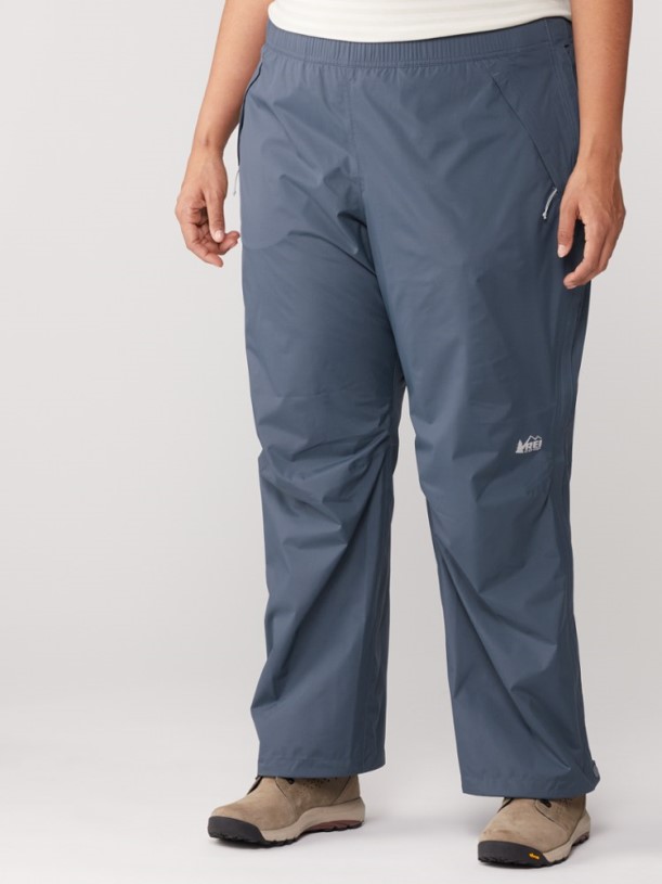 Odyssey Gray REi Co-op IE Rainier Full-Zip Rain Pants Women Plus Sizes