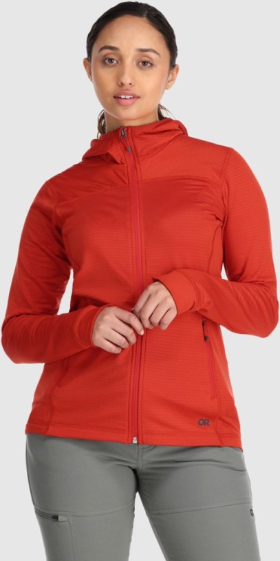 Outdoor Research Vigor Full-Zip Fleece Hoodie Women REi Co-op IE Cranberry