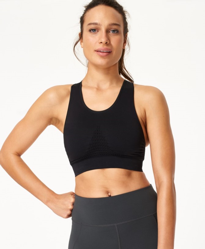 Sweaty Betty Stamina Workout Bra REi Co-op IE Black A