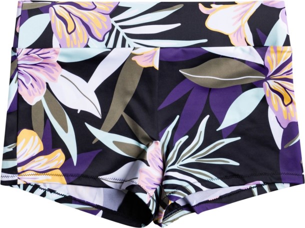 Black Roxy Active Shorty Biker Swimsuit Bottoms Women REi Co-op IE