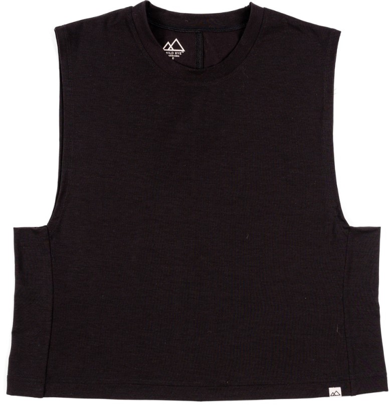 Black Wild Rye Keller Crop Cycling Jersey Women REi Co-op IE