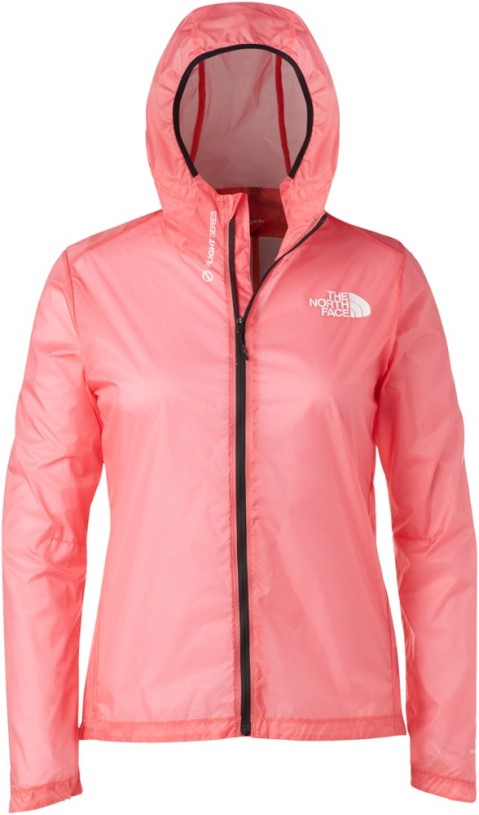 REi Co-op IE The North Face Flight Lightriser Wind Jacket Women Calypso Coral