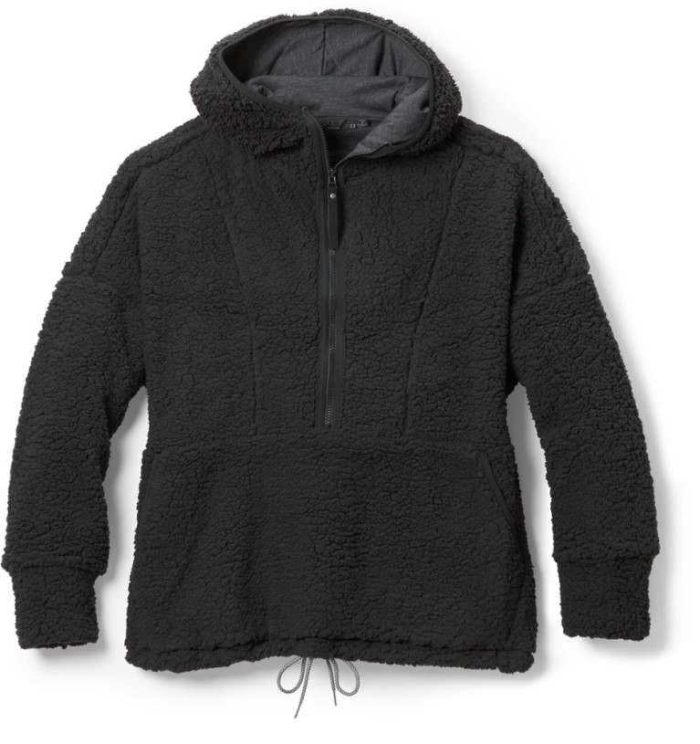 REi Co-op IE Prana Polar Escape Half-Zip Pullover Women Plus Sizes Black