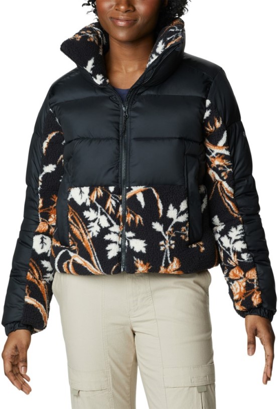 Columbia Leadbetter Point Sherpa Hybrid Insulated Jacket Women REi Co-op IE Black