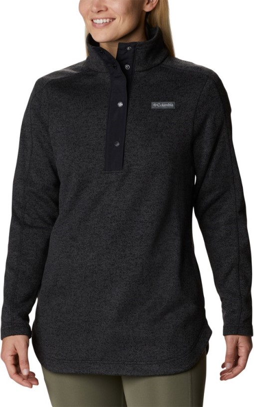 Black Columbia Sweater Weather Tunic Top Women REi Co-op IE