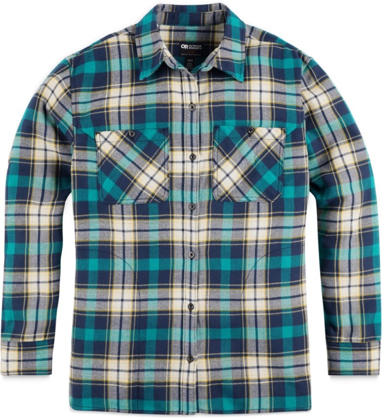 Lake Plaid REi Co-op IE Outdoor Research Feedback Flannel Shirt Women