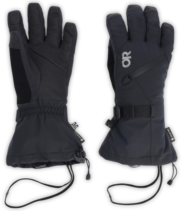 REi Co-op IE Black Outdoor Research Revolution Ii Gore-Tex Gloves Women Plus Sizes