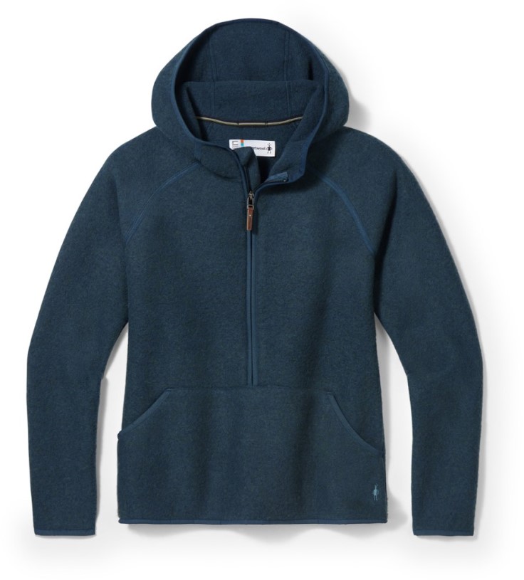 Blue REi Co-op IE Smartwool Hudson Trail Fleece Anorak Women