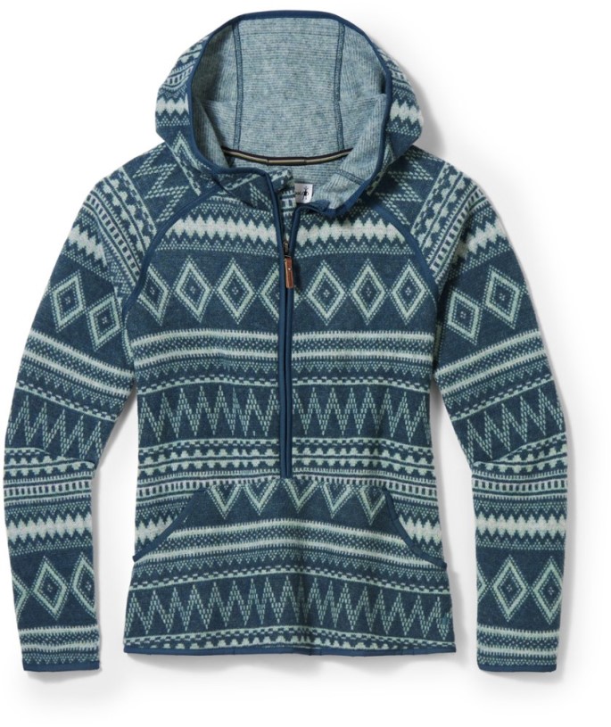 Blue Smartwool Hudson Trail Fleece Anorak Women REi Co-op IE