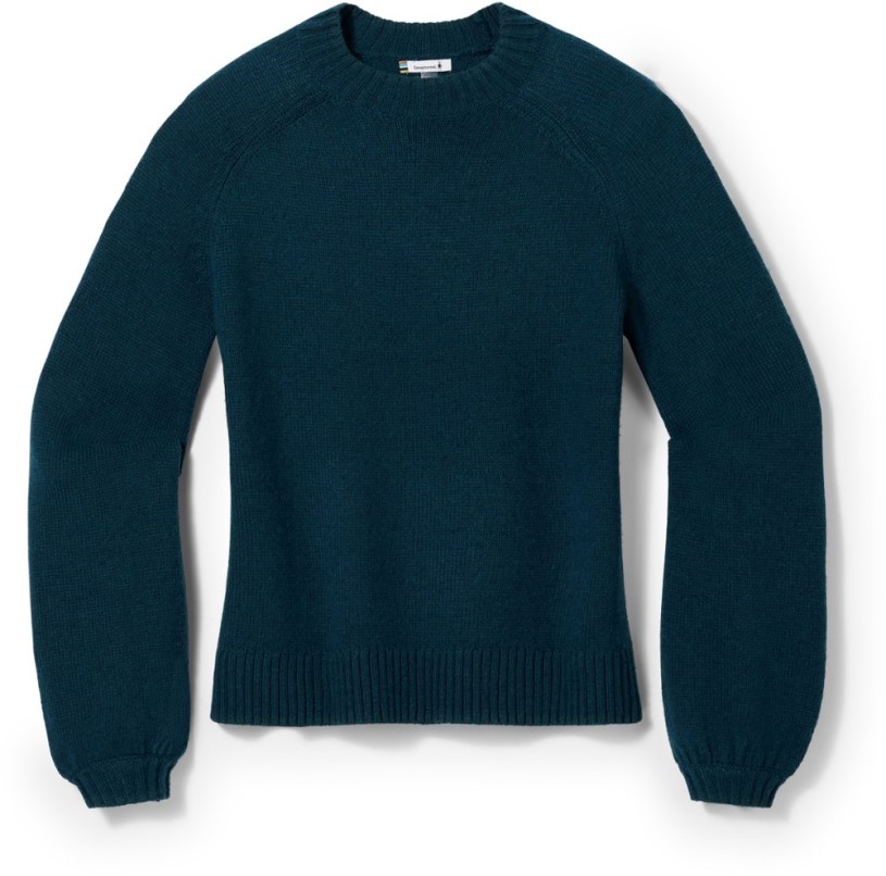REi Co-op IE Smartwool Cozy Lodge Bell Sleeve Sweater Women Blue