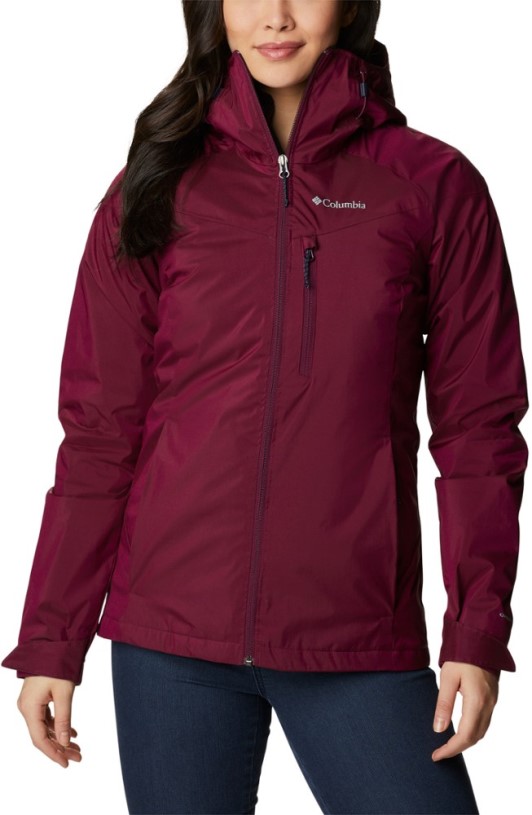 Columbia Oak Ridge Interchange 3-In-1 Jacket Women REi Co-op IE Marionberry Sheen