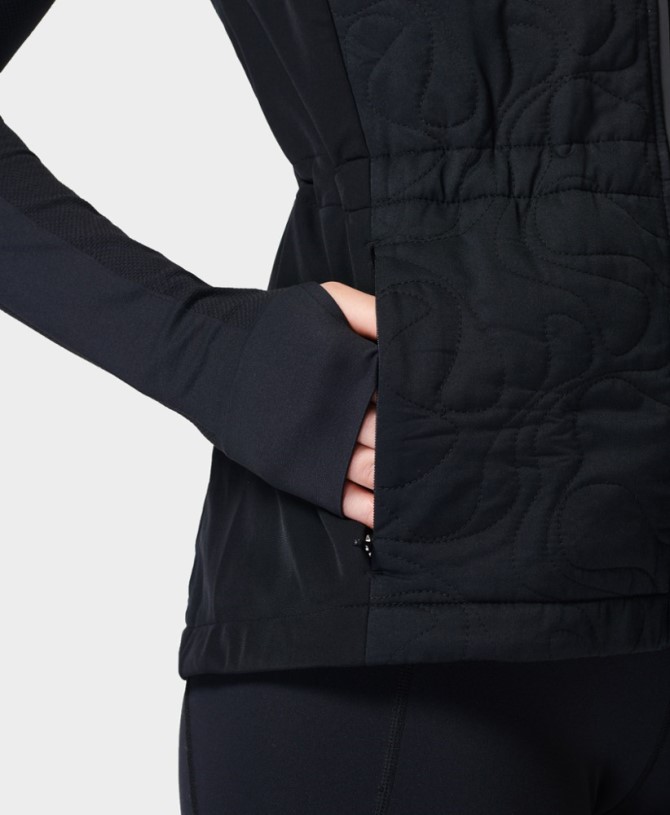 Sweaty Betty Fast Track Thermal Insulated Vest Women Black REi Co-op IE